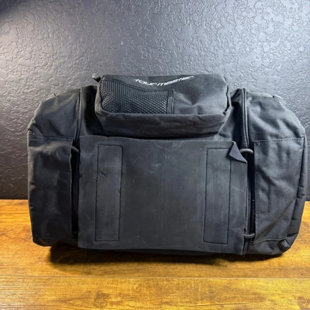Tour Master Select Black Ballistic Nylon Motorcycle Sissy Bar Tail Bag Luggage‎
